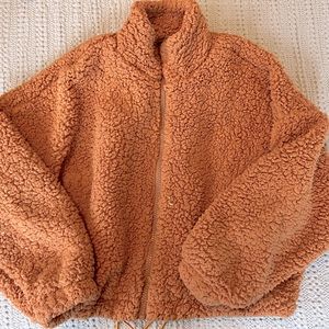 Orange Sherpa Jacket